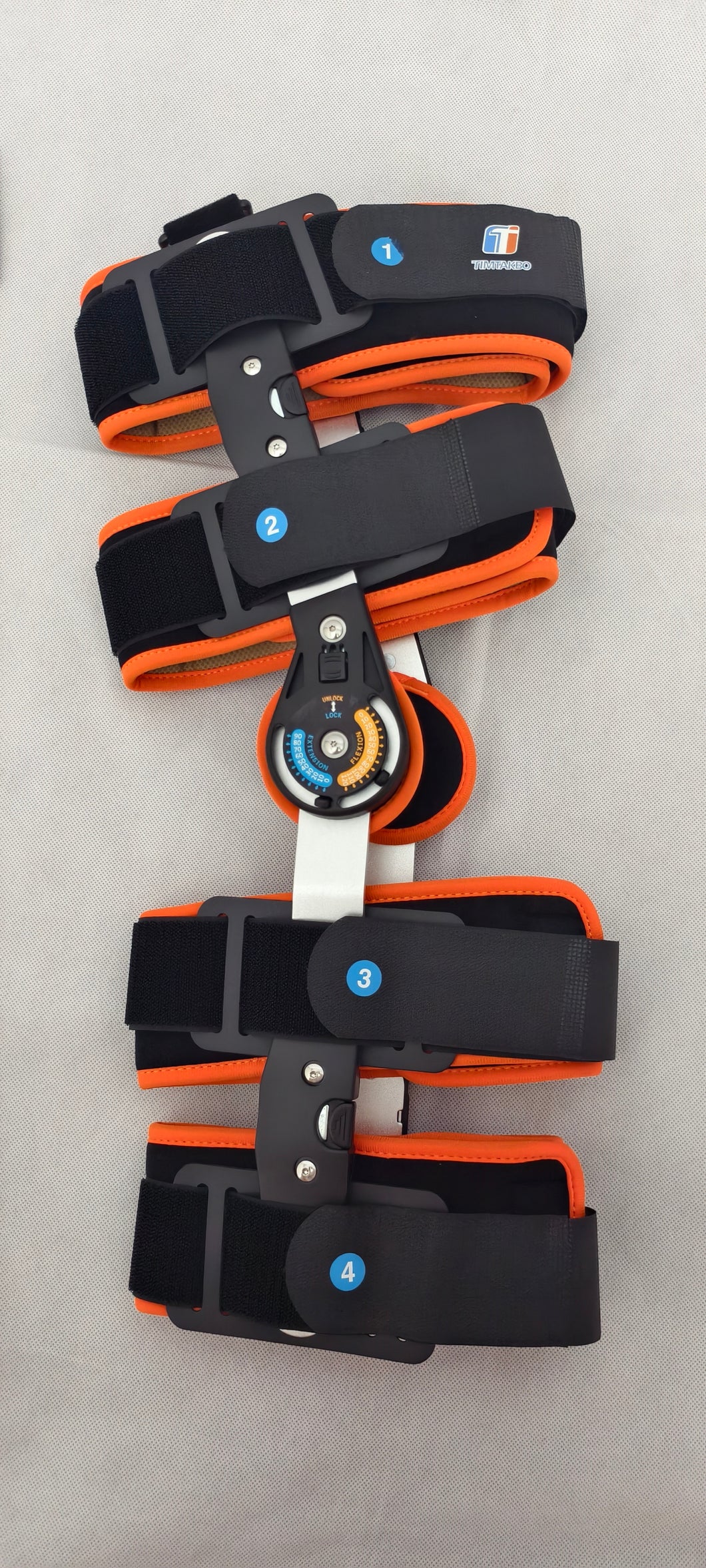 Rom Hinged Knee Brace, Knee Support for Torn Acl, Meniscus Tear, Pcl, Surgery Recovery, Adjustable Post Op Knee Immobilizer, Leg Stabilizer for Man and Women